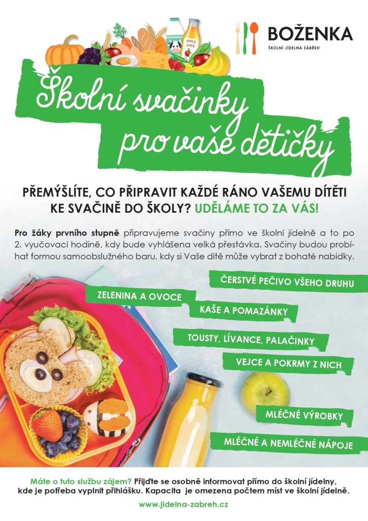 Přihláška ke školní svačině